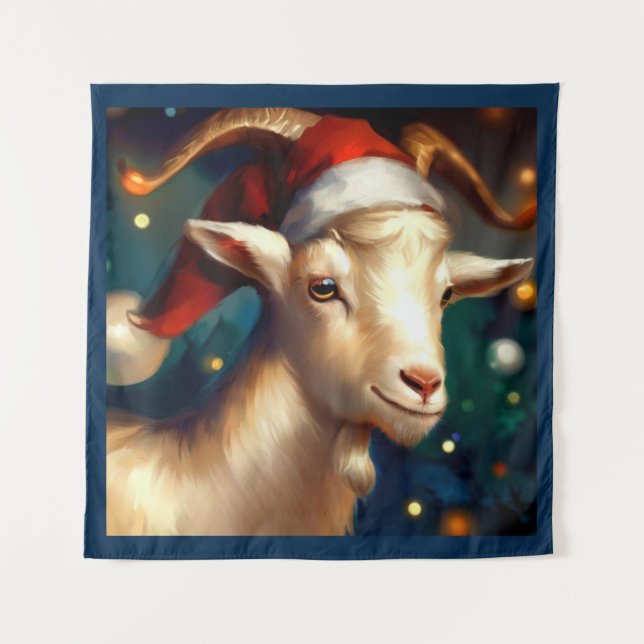 Tapete De Parede Cabra de Natal 1 (Frente)
