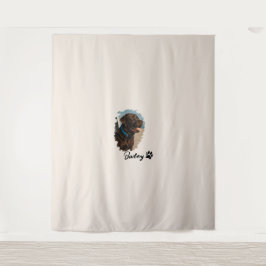 Tapete De Parede Cachorro Labrador de Chocolate Bonito - Bailey | P