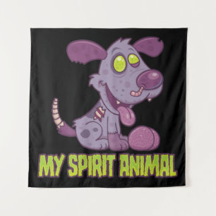 Tapete De Parede Cachorro Zumbi é Meu Animal Espiritual