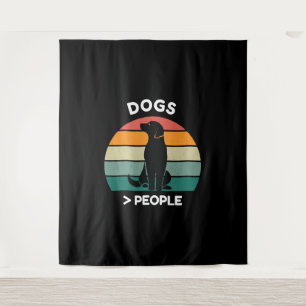 Tapete De Parede Cães Pessoas - Design Divertido para Amantes de C