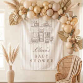 Tapete De Parede Café Bébé Baby Shower Fundo Café Neutro