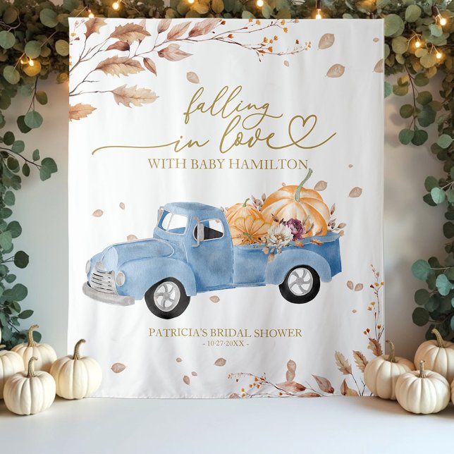 Tapete De Parede Caindo no Fundo do Chá de fraldas Apaixonado (Criador carregado)