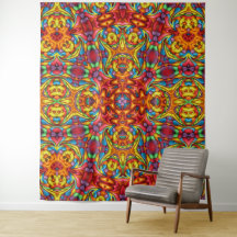 Caleidoscópio vermelho Freaky do Fractal do