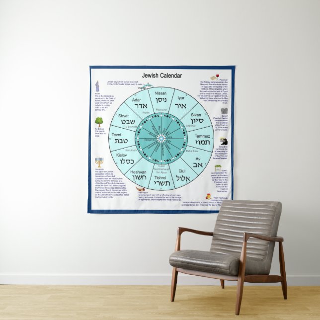 Tapete De Parede Calendário Judaico (In Situ)