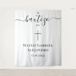 Tapete De Parede Caligrafia Simples  Batismo | Spanish Bautizo