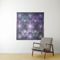 Cama de Flores Arte de Fractal Abstrato Brilhante