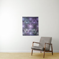 Cama de Flores Arte Fractal Abstrato Moderno e Bri