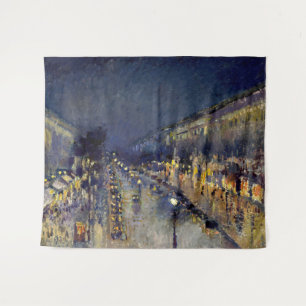 Tapete De Parede Camille Pissarro - Boulevard Montmartre à Noite