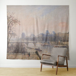 Tapete De Parede Camille Pissarro - O Sena e o Louvre