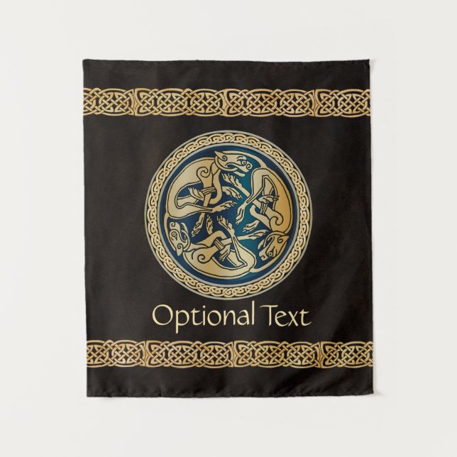 Tapete De Parede Caminhada do Lobo Celta (Frente)