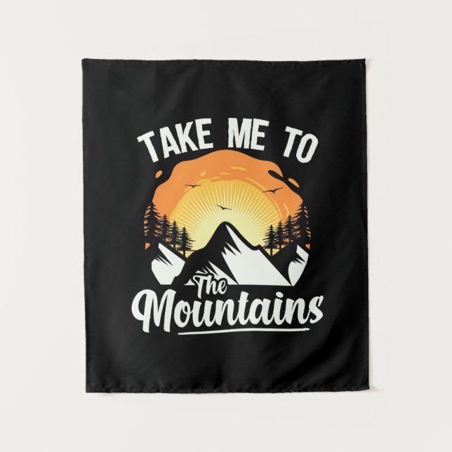 Tapete De Parede Caminhar Leva Me Aos Montes (Frente)