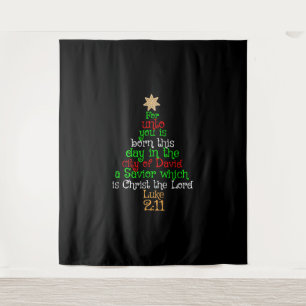 Tapete De Parede Camisas de Árvore de Natal Cristão