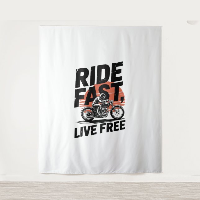 Tapete De Parede Camiseta Bicicleta Rápida ao Vivo Livre (Frente)