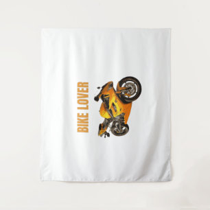 Tapete De Parede Camiseta de Motocicleta para Amante de Bicicleta