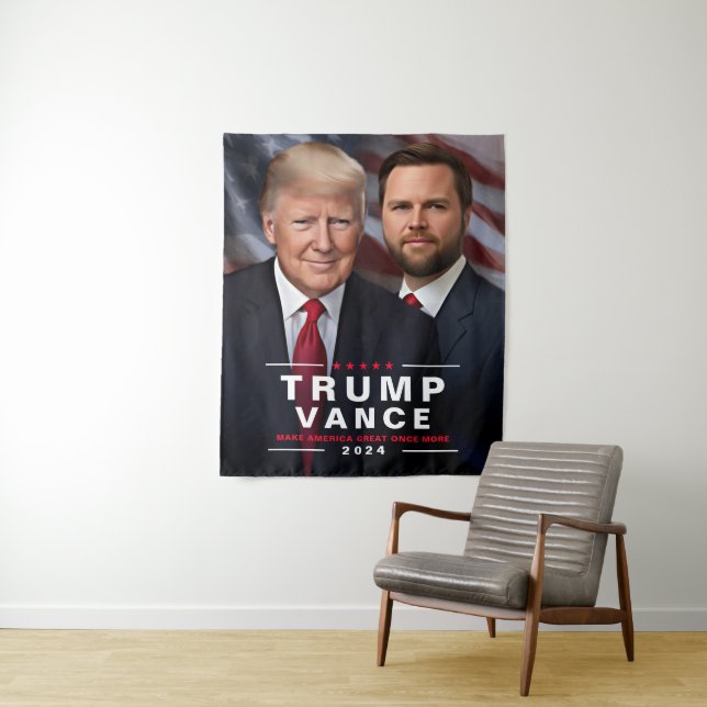 Tapete De Parede Campanha Política Trump Vance 2024 (In Situ)