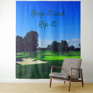 Tapete De Parede Campo de Golfe Segure e Arraste