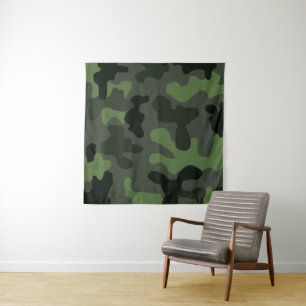 Tapete De Parede Camuflagem verde-cinza n.o 14