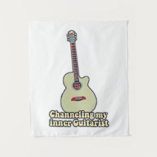 Tapete De Parede Canalizando meu guitarrista interior. citação engr