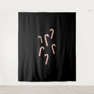 Tapete De Parede Candy Cane Christmas