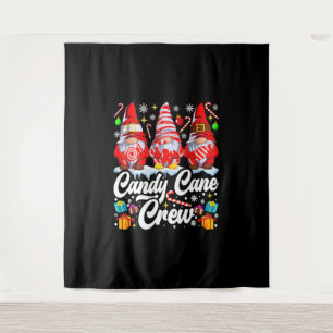 Tapete De Parede Candy Cane Crew Candy do Natal Gnomo