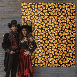 Tapete De Parede Candy Corn Halloween Backdrop