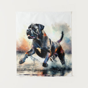 Tapete De Parede Cane Corso de Cane, com uma aquarela
