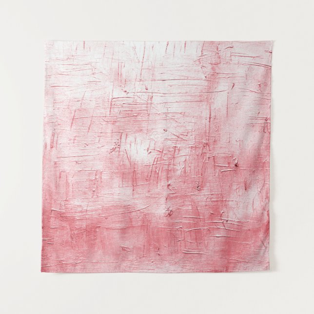 Tapete De Parede Canvas Vermelha Metálica: Elegância de Brushaft. (Frente)