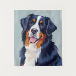 Tapete De Parede Cão de Montanha Bernês | Aquarela Pet
