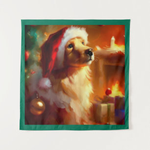 Tapete De Parede Cão de Natal 1