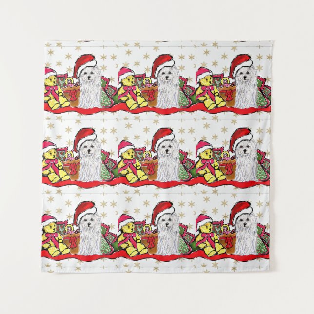 Tapete De Parede Cão Maltês (Frente)