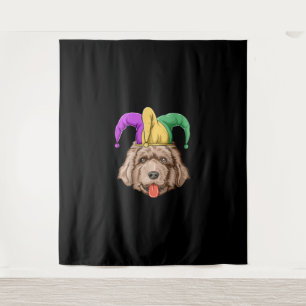Tapete De Parede Cão novo com chapéu   presente de proprietário 