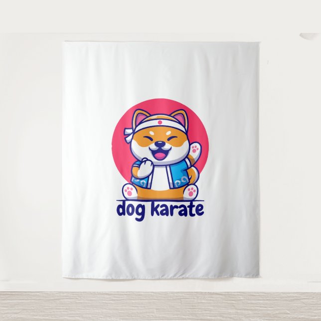 Tapete De Parede cão sabe karate (Frente)