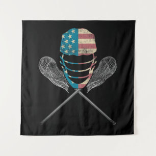 Tapete De Parede Capacetes de lacrosse e palitos