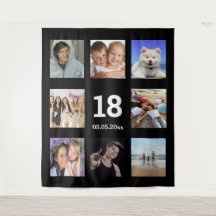 cara preta de colagem de fotografias personalizada