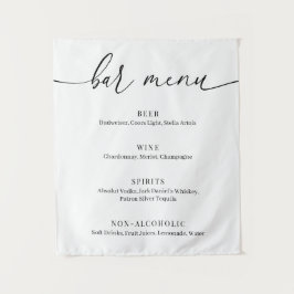 Tapete De Parede Cardápio de Bar de Casamento Moderno e Elegante