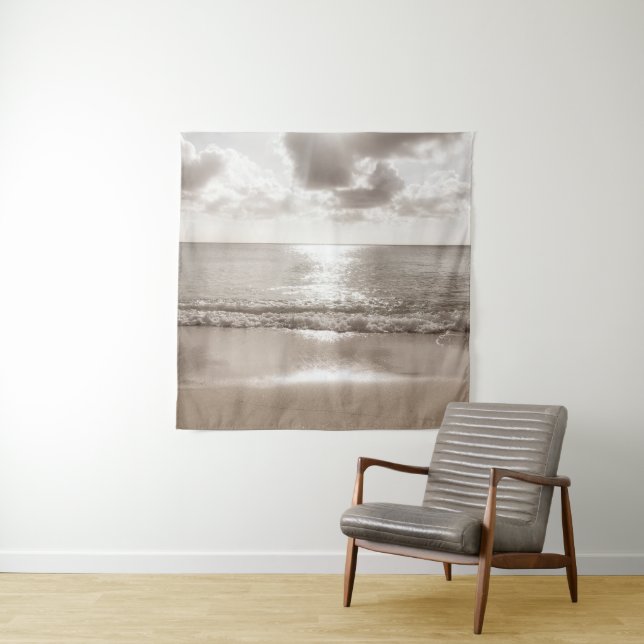 Tapete De Parede Caribe Beach Zen Oasis #2 #ocean #wall #art (In Situ)