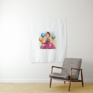 Tapete De Parede Caricatura personalizada – Envie sua foto para o d