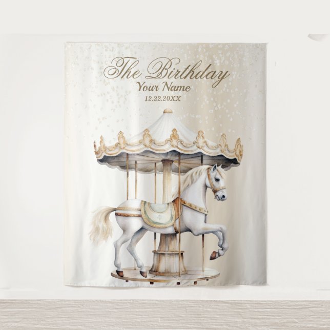 Tapete De Parede Carnaval de Circo de festa de aniversário Inteiro (Frente)