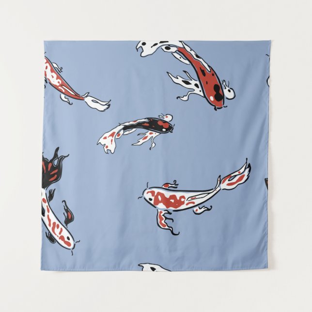 Tapete De Parede Carpa de peixe-padrão koi koi carp (Frente)