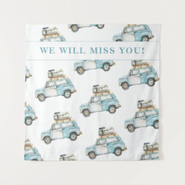 Tapete De Parede Carro de Adeus Saindo do Fundo de Boas-vindas da F