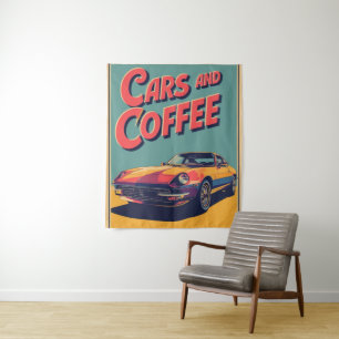 Tapete De Parede carros e café
