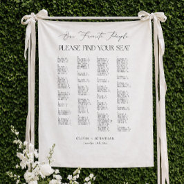 Tapete De Parede Carta de Assentos de Casamento Elegante em Tecido 