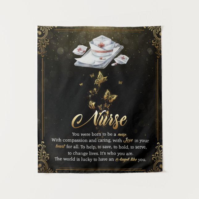 Tapete De Parede Carta Personalizada Para Minha Enfermeira (Frente)