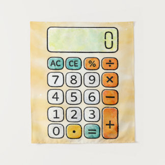 Tapete De Parede Cartaz de Calculadora de Matemática Fofo para Cria