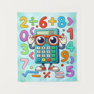 Tapete De Parede Cartaz de Números de Calculadora de Matemática Fof
