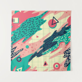 Tapete De Parede Cartaz Geométrico de Trendy Memphis