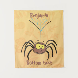 Tapete De Parede Cartografia engraçada e fofa da aranha