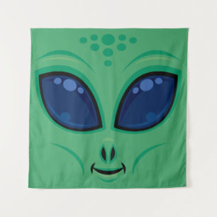 Tapete De Parede Cartoon Alienígena Amigável
