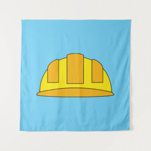 Tapete De Parede Cartoon de Capacete Amarelo