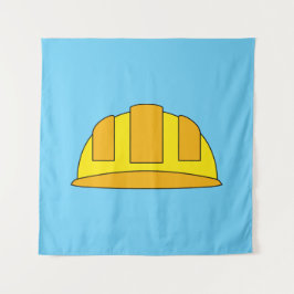 Tapete De Parede Cartoon de chapéu de Duro amarelo